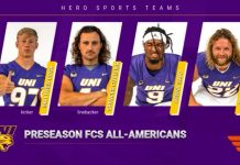 UNI football: Four points win over HERO Sports’ Preseason All-American teams